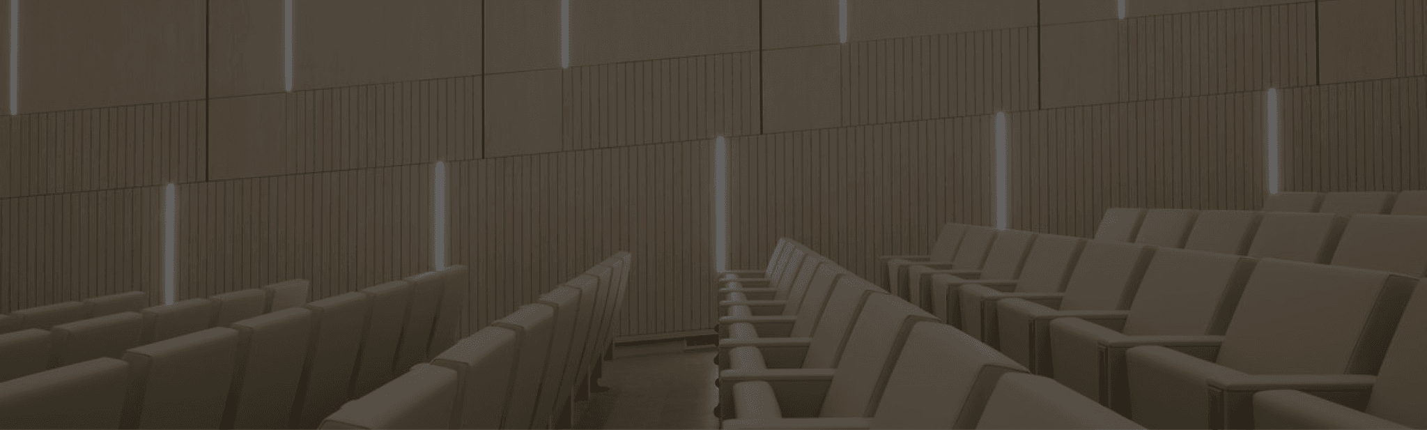 Large open office interior with FX Acoustics wood acoustic ceiling and wall panels